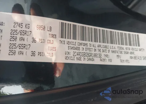 2016 Dodge Grand Caravan American Value Pkg from USA, damaged, VIN 2C4RDGBG9GR108132